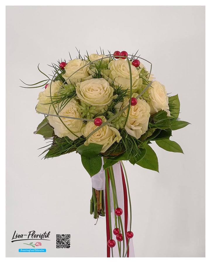 Brautstrauß mit Ecuador Rosen 