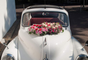 Hochzeit - Autoschmuck eines Aston Martin Minor 2