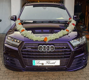 Hochzeit - Autoschmuck eines Audi