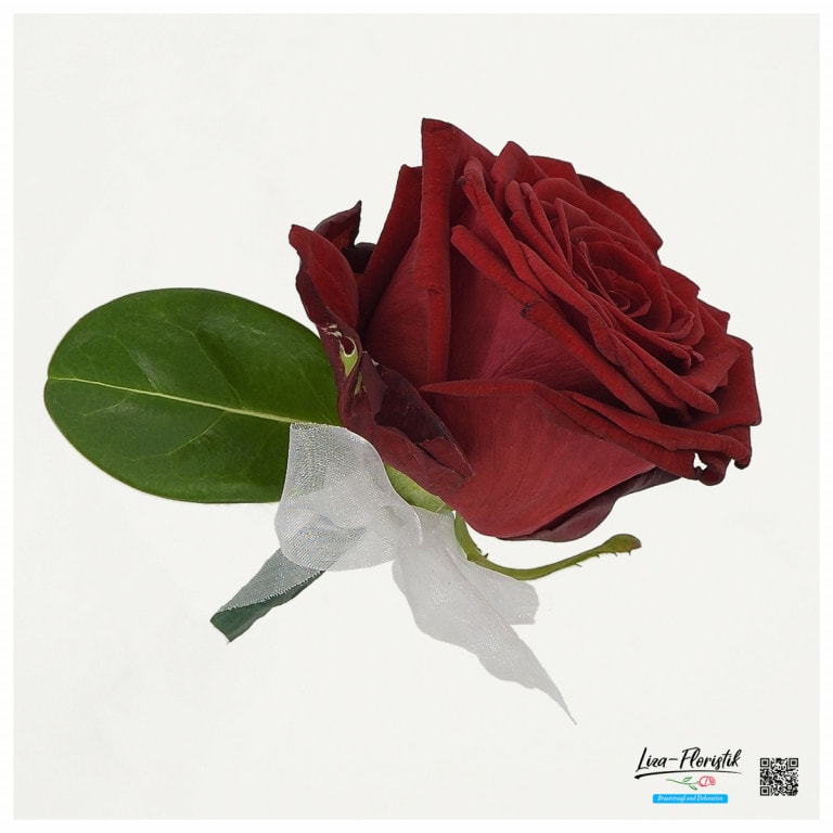 Anstecker mit roter Rose