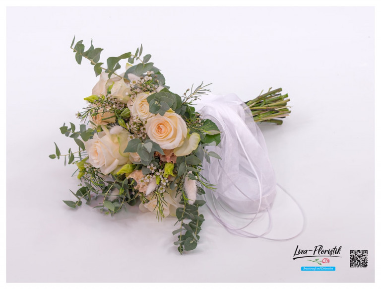 Brautbouquet mit Lisianthus und Rosen - Seite