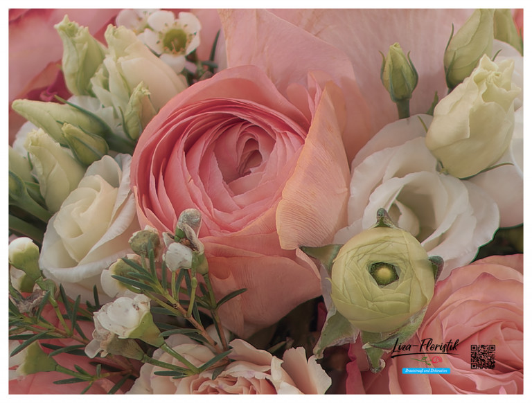 Ranunkel und Lisianthus - Detail