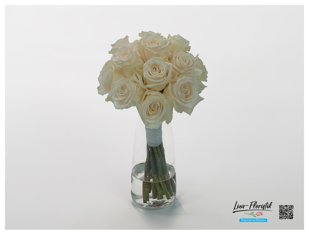 Brautstrauß mit weißen Rosen Playa Blanca
